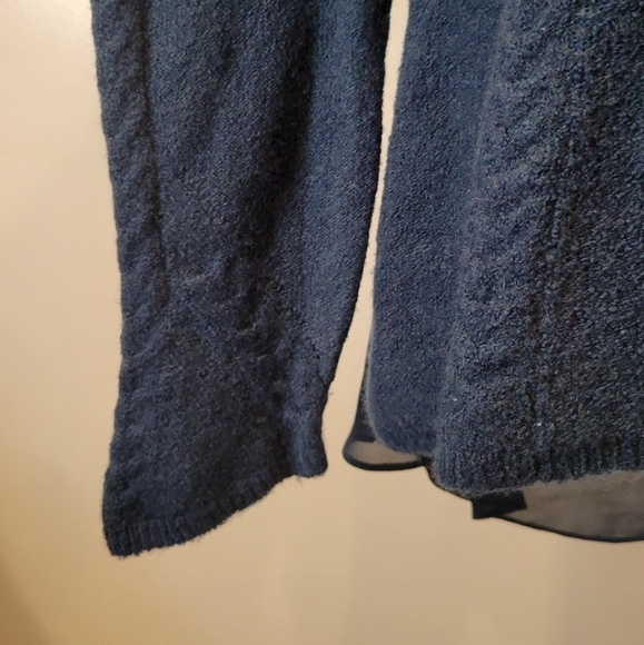 Anthropologie Knitted & Knotted Sweater Size Medium Turquoise color - Picture 4 of 11